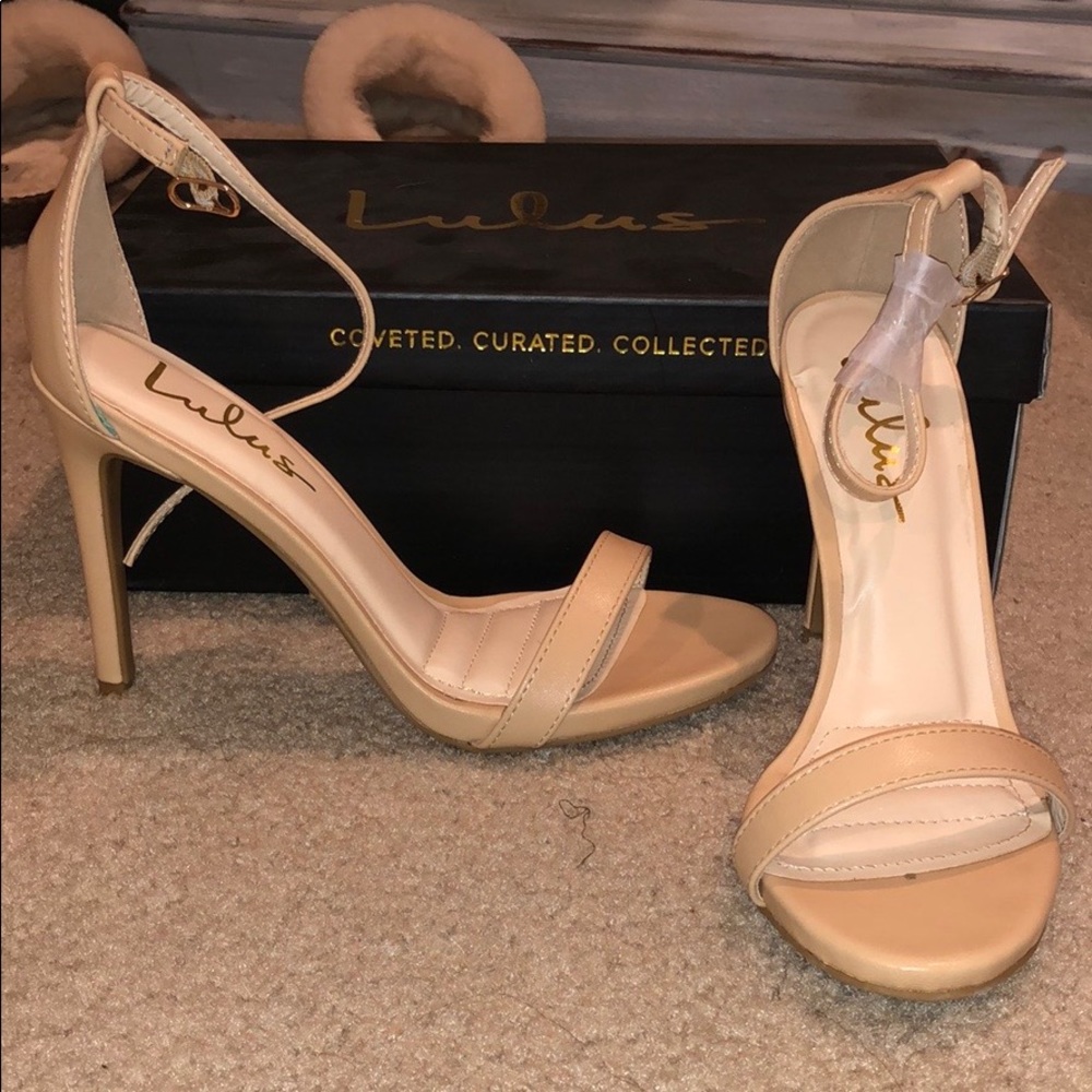 Nude Sling-back Heels